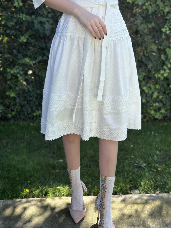 Flash Sale, Don't Miss BLANCA LINEN & LACE DRESS byMM