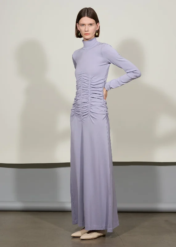 Snag Fabulous Fashion Bargains High neck ruche dress