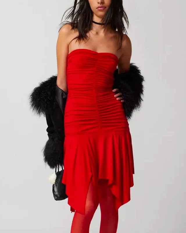 Women's Resort Garments RUCHED BANDEAU DRESS