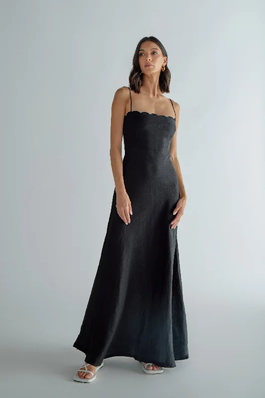 Stylish Women's Apparel Napa Dress - Black