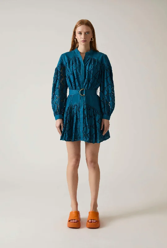 Women's Clothes for All-Day Comfort and Style Broderie Dress Navy