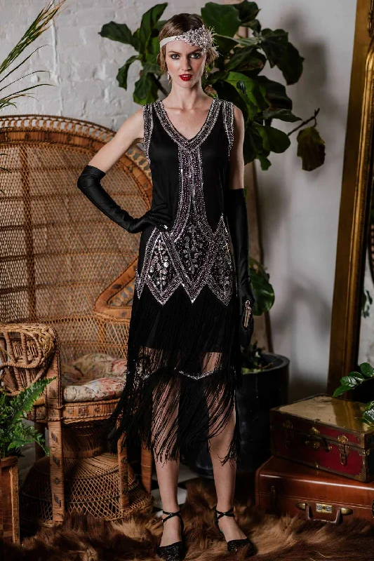 The Best Discounts Of The Weekend 1920s Beaded Fringed Flapper Dress