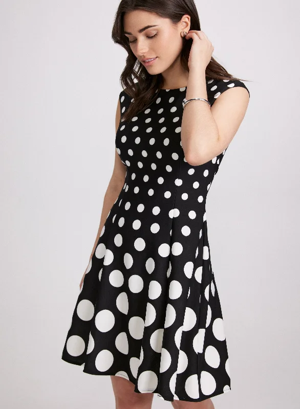 Wardrobe Essentials Gradient Polka Dot Dress