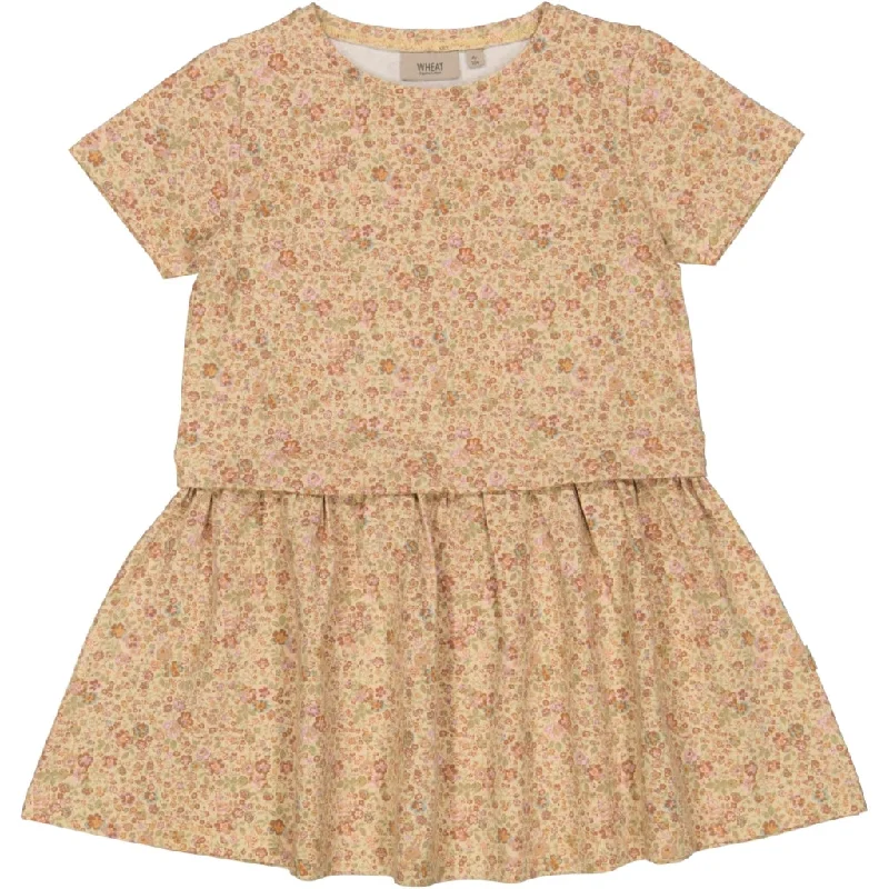 High-Fashion Women's Clothing Dress Adea - barely beige small flowers