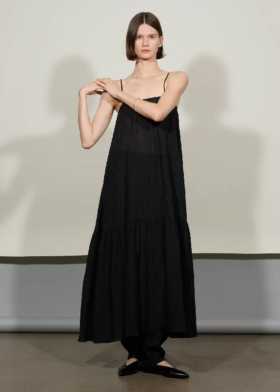 Trendy Street Style Attire Parchment organic textured dress