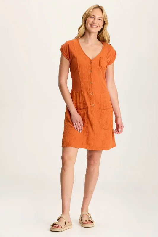 Comfortable Clothes Crevin Lounge Plush Gauze Dress