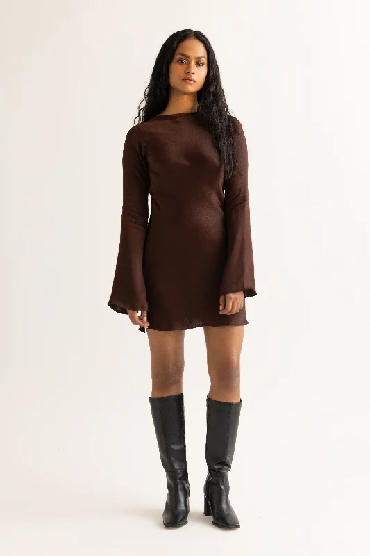 Style Your Wardrobe Maya Dress - Espresso