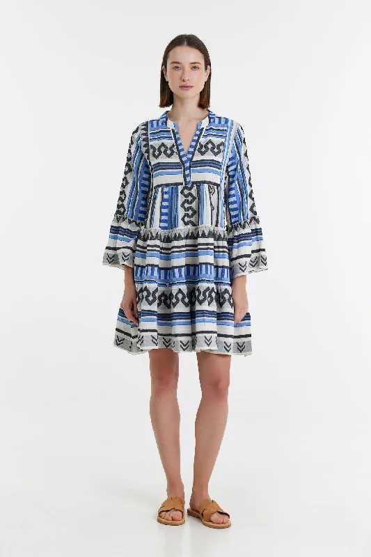 Women's Seasonal Wardrobe Clothing Ella Dress - Blue / Black
