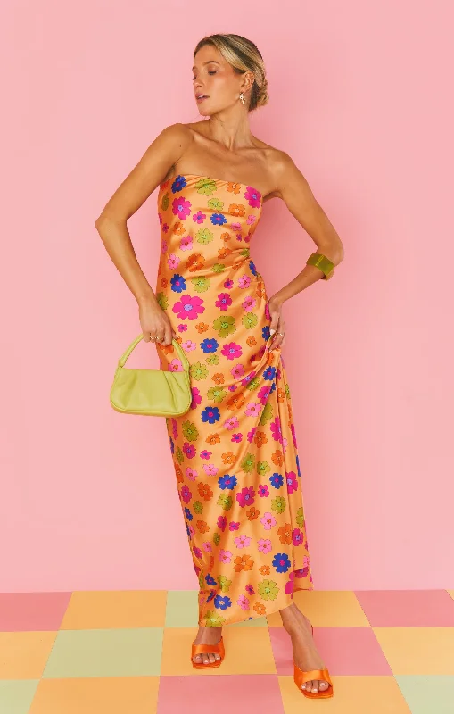 Fashion Women's Clothing Taylor Tube Dress ~ Poppin Poppy