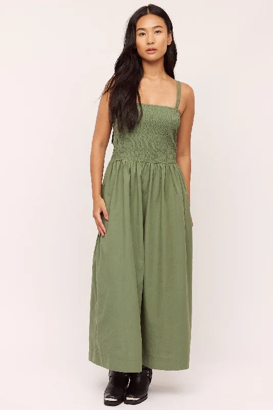 Luxe Women's Fashion Peyton Smock Dress - Sea Spray