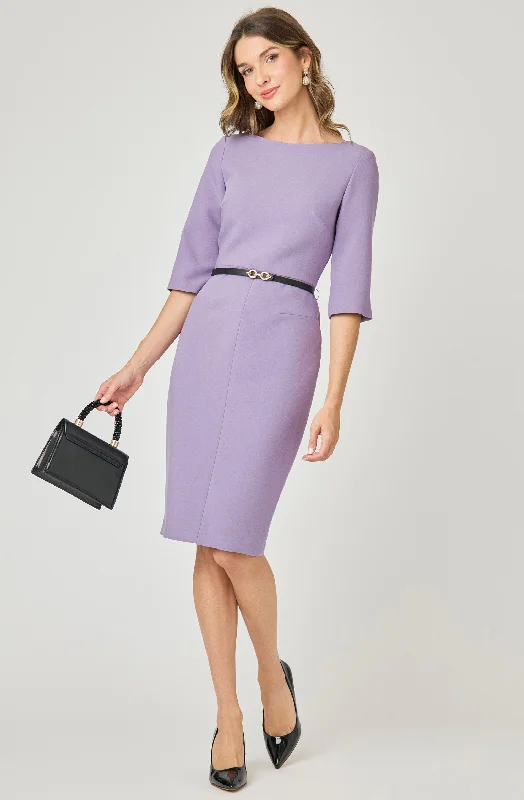 Unleash Your Trendy Side Fitted Dress with belt