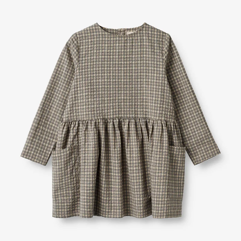 Trendy Looks On Sale Dress Aima - autumn sky check