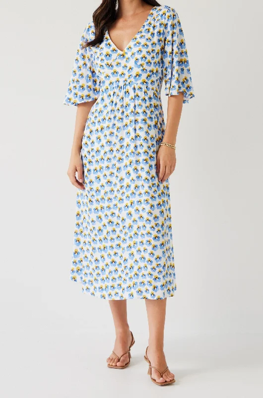 All Season Basics Discount Hawk Dress | Blue Pansy