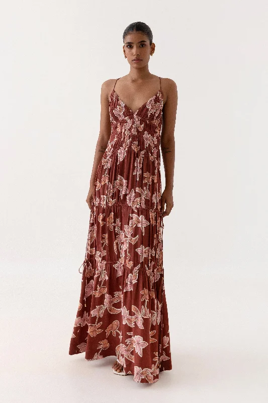 Evening Looks Alma Dress - Applique Floral