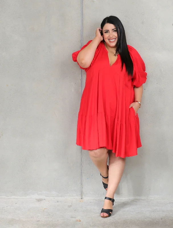 Style Streetwear Mamma Mia Dress - Rosso