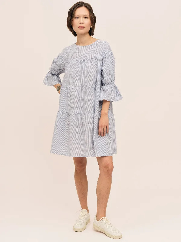 Wardrobe Refresh Mai Dress - Blue Stripe