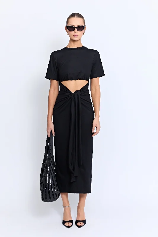 Floral Style KAMI DRESS | BLACK
