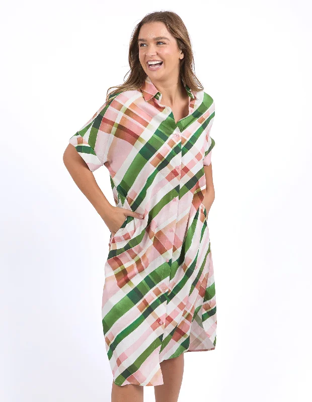 Evening Looks Bree Check Dress Multi Check