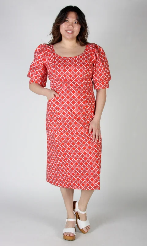 Women's Clothes Online Shopping Veery Dress - Red Patches