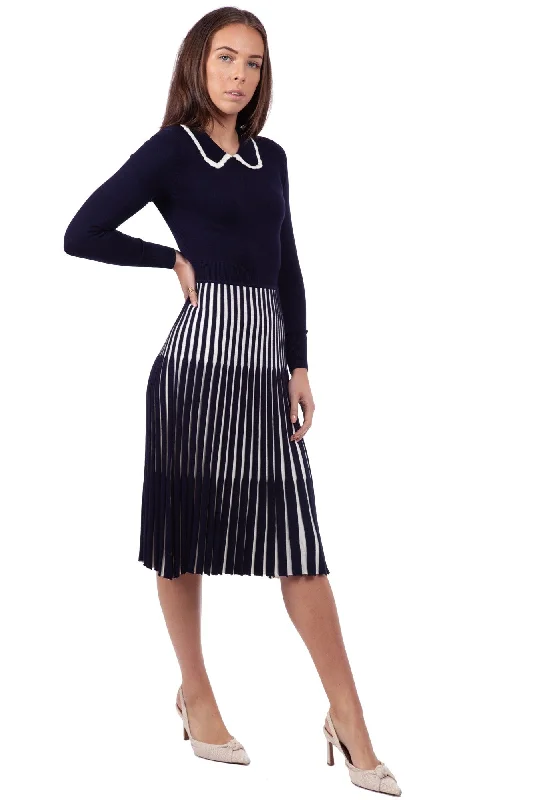 Sophisticated Women's Fashion Lewes Dress Navy/Cream