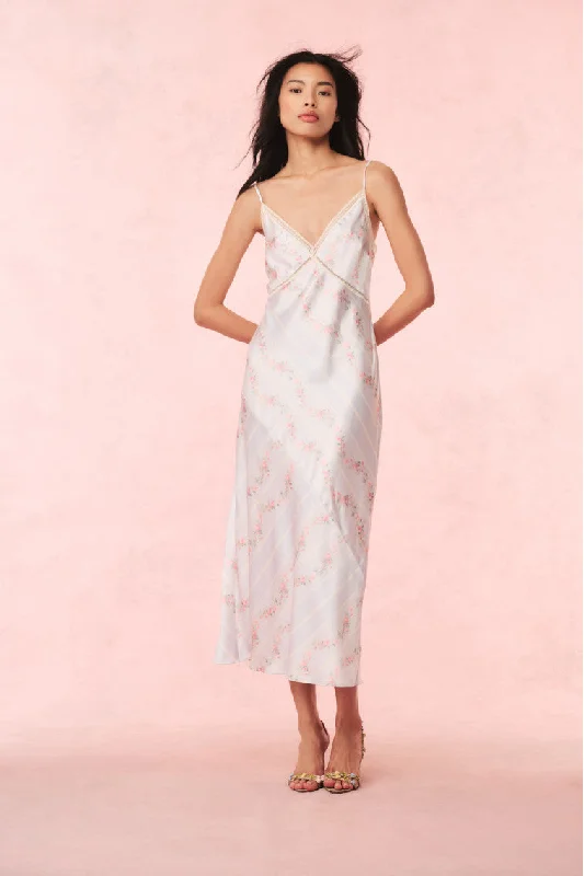 Additional Time-Limited Offers Ermon Satin Floral Slip Dress