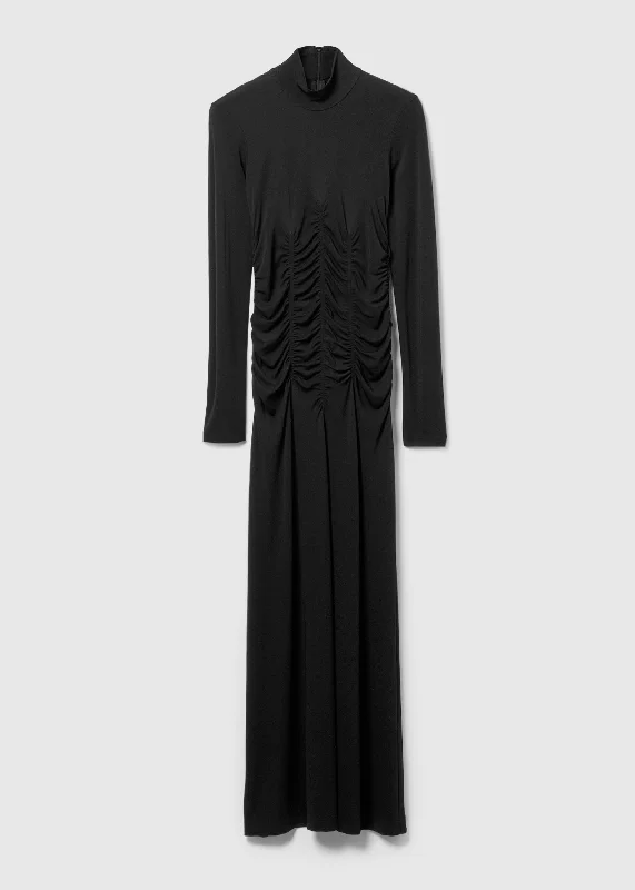 Women's Clothing For Everyday Wear High neck ruche dress