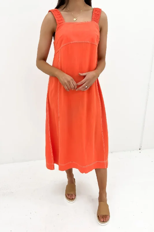 Women's Seasonal Fashion Trends Sage Dress Orange Sunset