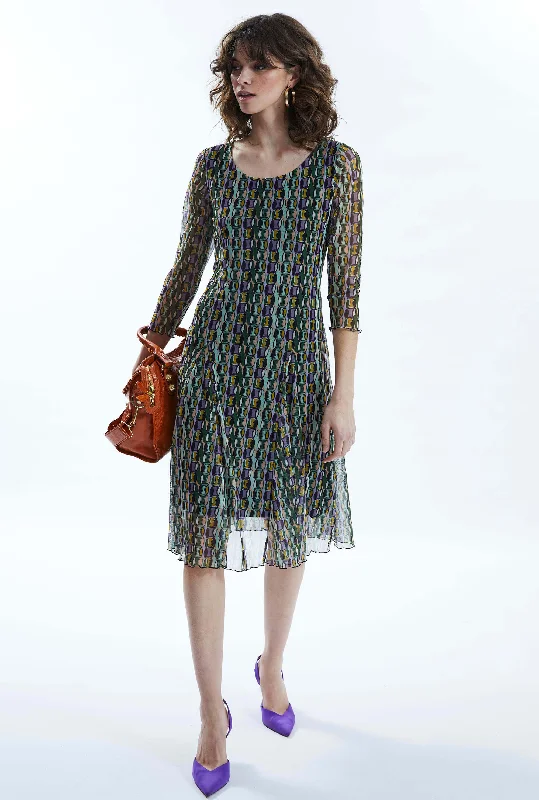 Cutting Edge Fashion Sheer Sleeve Boho Dress
