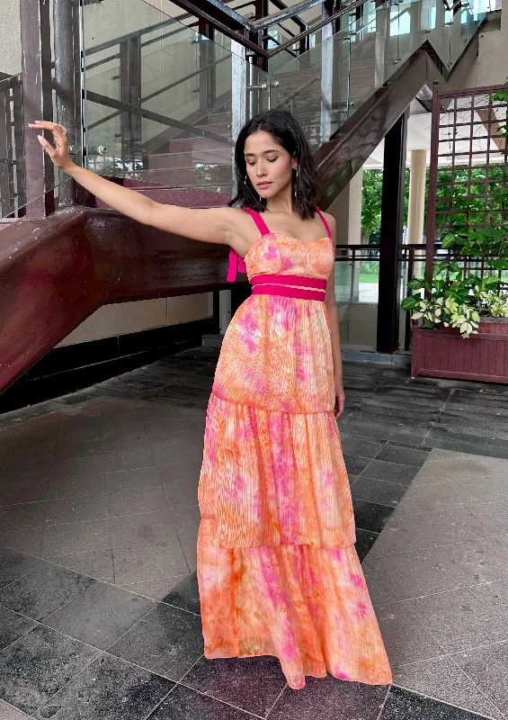 Timeless Women's Fashion Styles Feeling flirty - maxi sundress in orange
