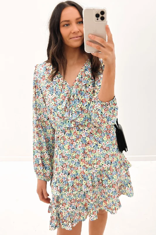 Chic Trend Collection April Dress Spearmint Floral