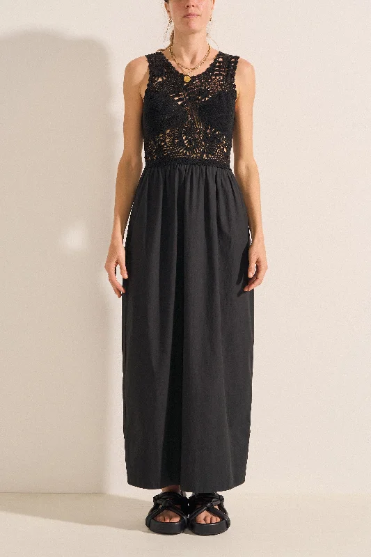 Affordable Trendy Clothes For Women Socrates Hand Crochet Black Dress