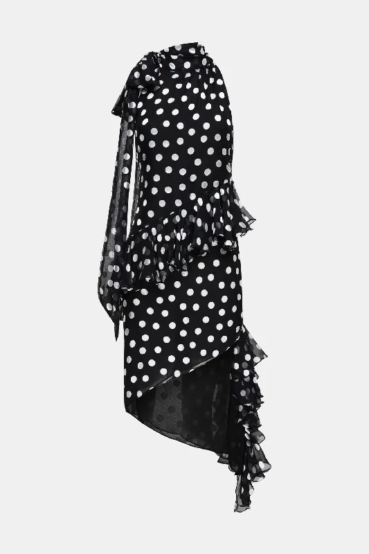 Style Upgrade cosmic bias frill dress