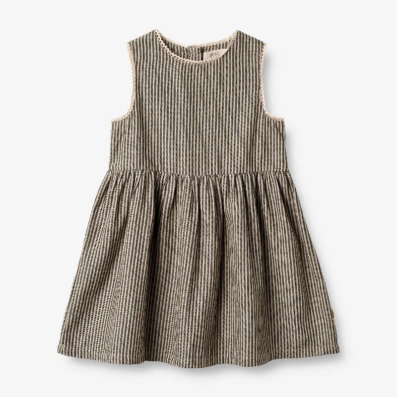 Women's Classic Attire Dress Kirsten - black coal stripe