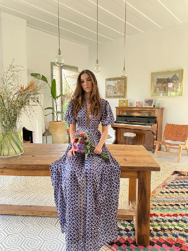 Big Discounts Alexia’s Dress Graphic Blue & White