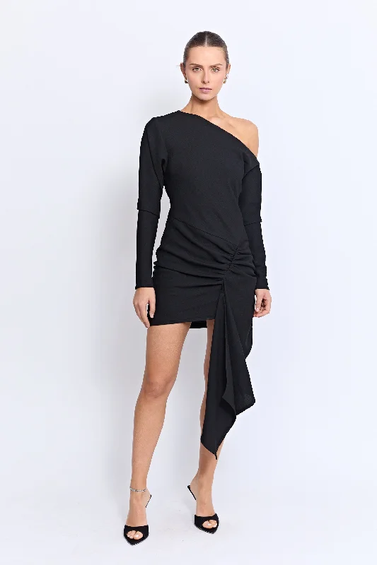 Women's Chic Outerwear Garments DELACROIX DRESS | BLACK