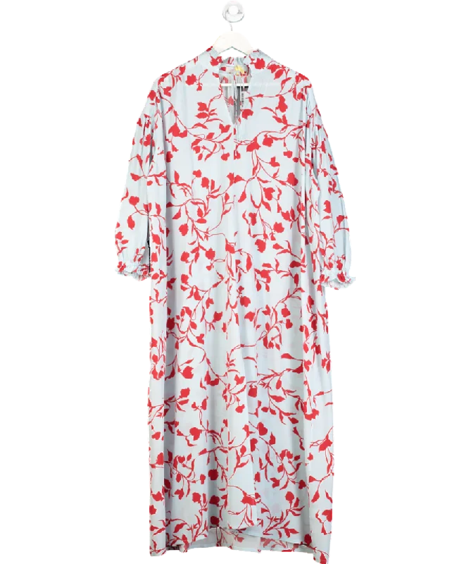 Fall Sale, Prices Drop Seren Blue Silk Angie Dress In Sky Flower One Size
