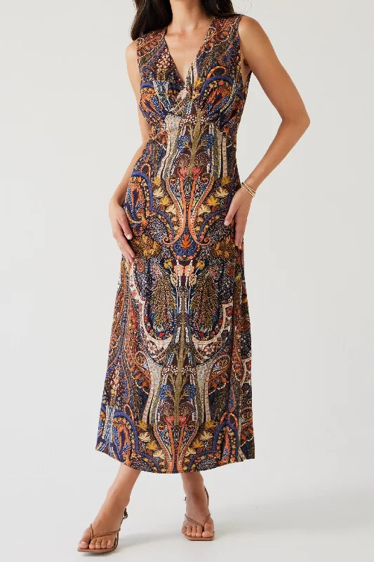 Top Brand Discounts Set Dress | Dark Paisley