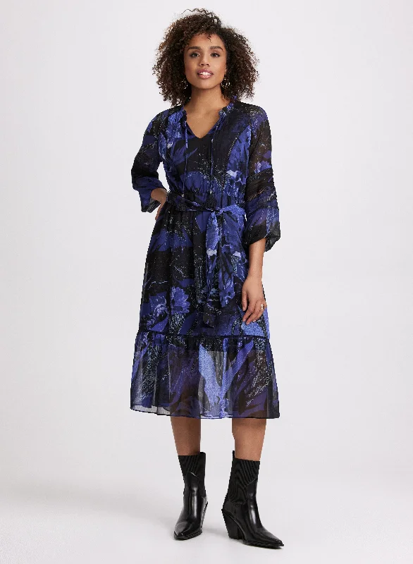 Weekend Exclusive Printed Chiffon Dress