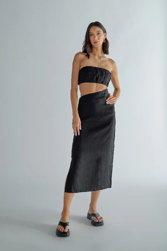 Women's Urban Fashion Puerto Dress - Black