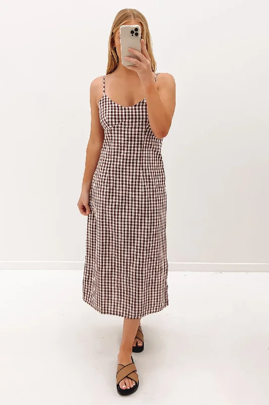 Hot Brand Discounts Alba Slip Dress Brown