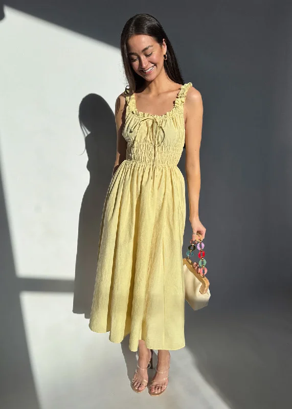 Budget Friendly Fashion Libra Dress - Yellow