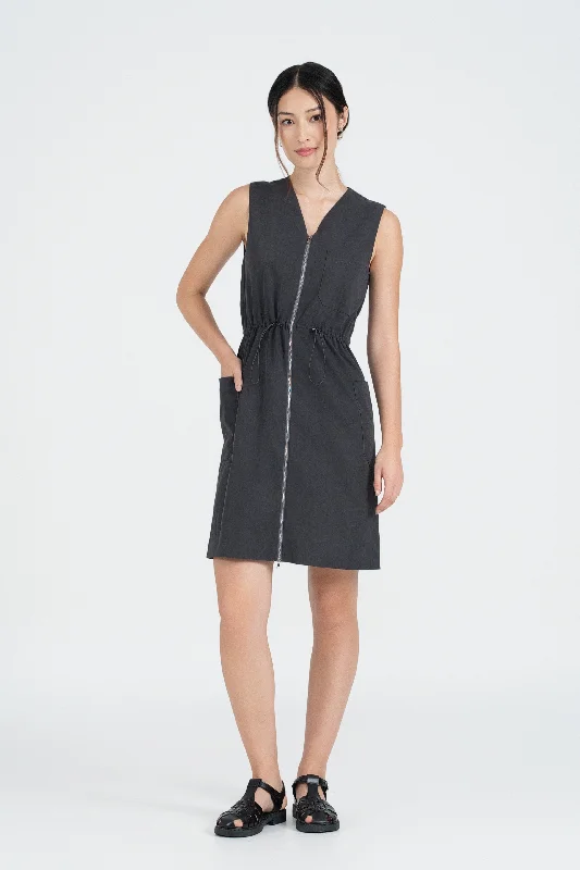 Affordable Luxury – Shop Women's Fashion At Discounted Prices Madison Zip-Front Utility Dress