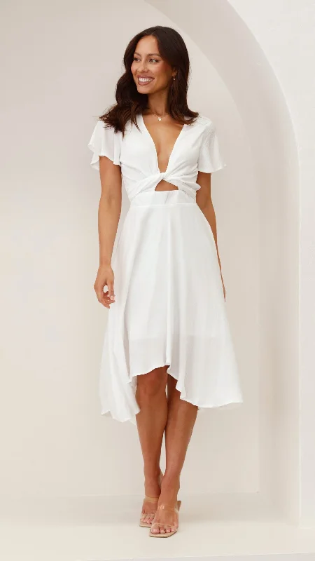 Latest Fashion Sunny Daze Dress - White