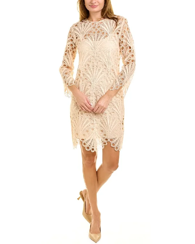 Elie Tahari Scallop Lace Dress