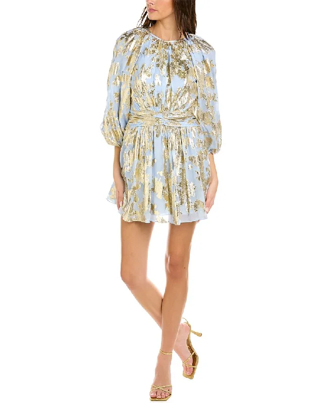Women's Clothing Sets ML Monique Lhuillier Chiffon Silk-Blend Mini Dress