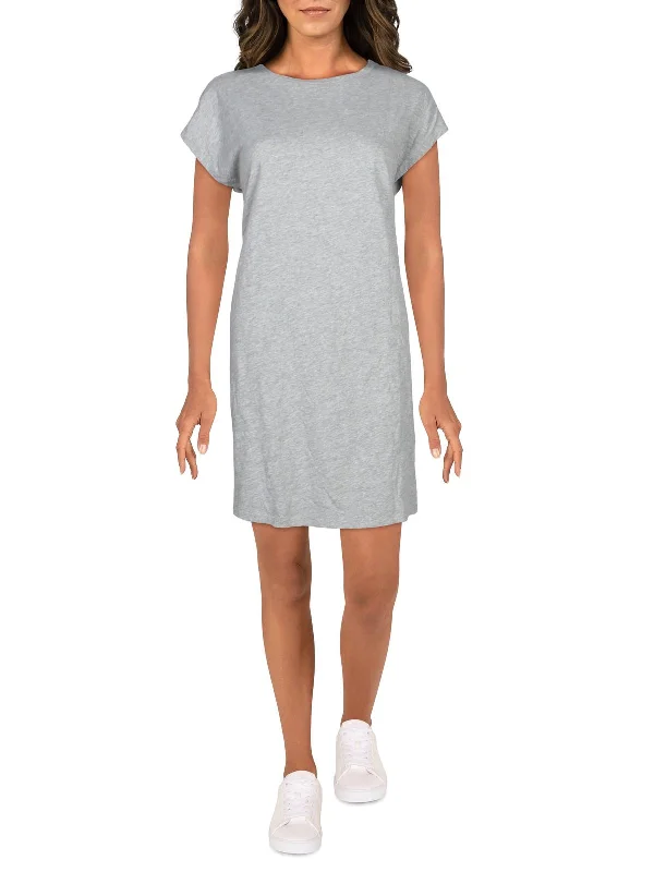 Womens Crewneck Mini T-Shirt Dress