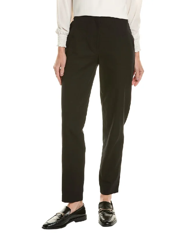 Women's Plus-Size Attire Donna Karan High-Rise Slim Leg Trouser