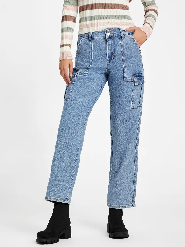 Hailey High-Rise Cargo Jeans