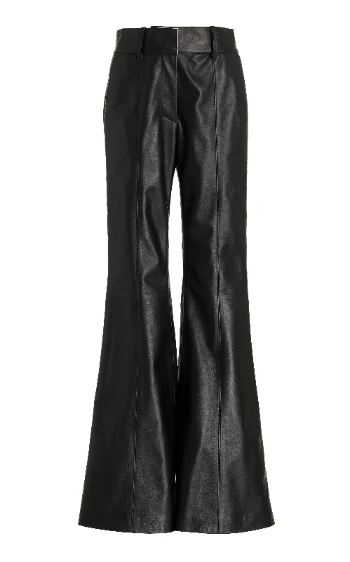 Rhein Pant in Black Nappa Leather