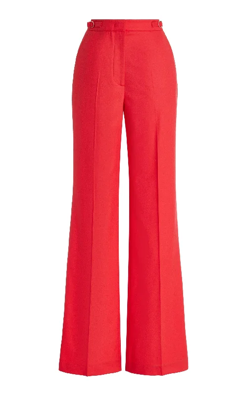 Vesta Pant in Red Topaz Superfine Wool